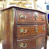 Commode en marqueterie de cubes d'époque Napoléon III