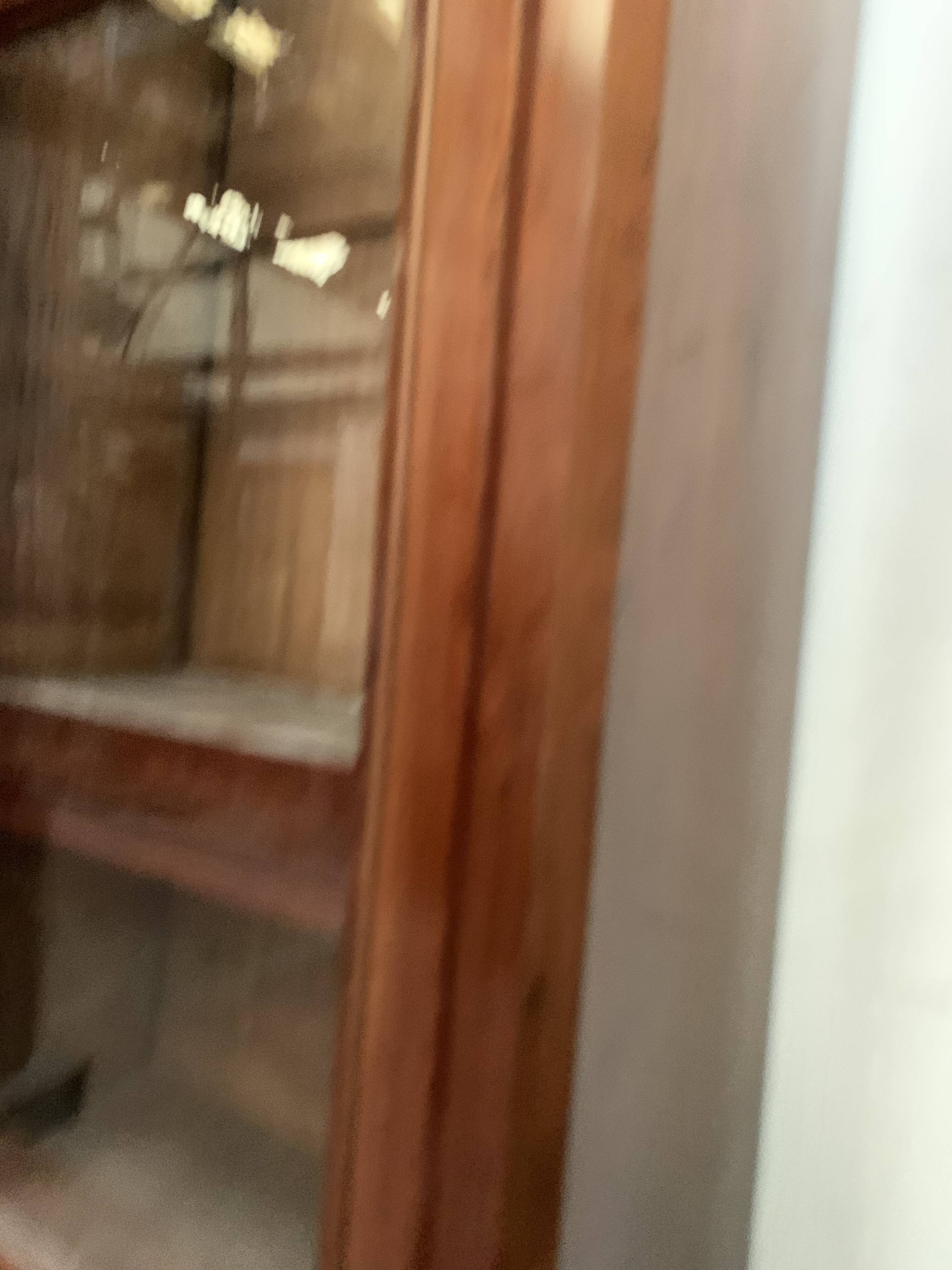 Window furniture in two bodies Napoleon III Mahogany and veneer XIX century