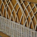1960 vintage rattan bench box