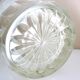 Champagne bucket, Art Deco style and period, thick, molded, frosted crystal