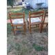 6 chaises de cuisine bois, paillées