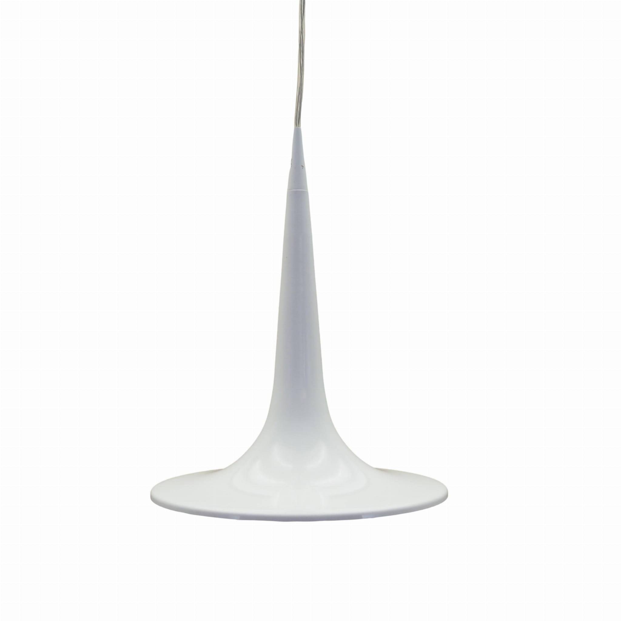 White pendant lamp, Danish design, 1970s, manufacturer: Frandsen