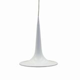 White pendant lamp, Danish design, 1970s, manufacturer: Frandsen