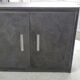 Narrow buffet polished and varnished steel mast of the 1960s
