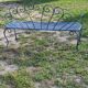 Wrought iron bench