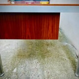 Large office of George Ciancimino in exotic wood and aluminum for Mobilier International