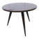 Table basse tripode 1960 scandinave vernis brillant bois acajou