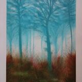 Daniel Gallais: Aurora Japan, original signed lithograph