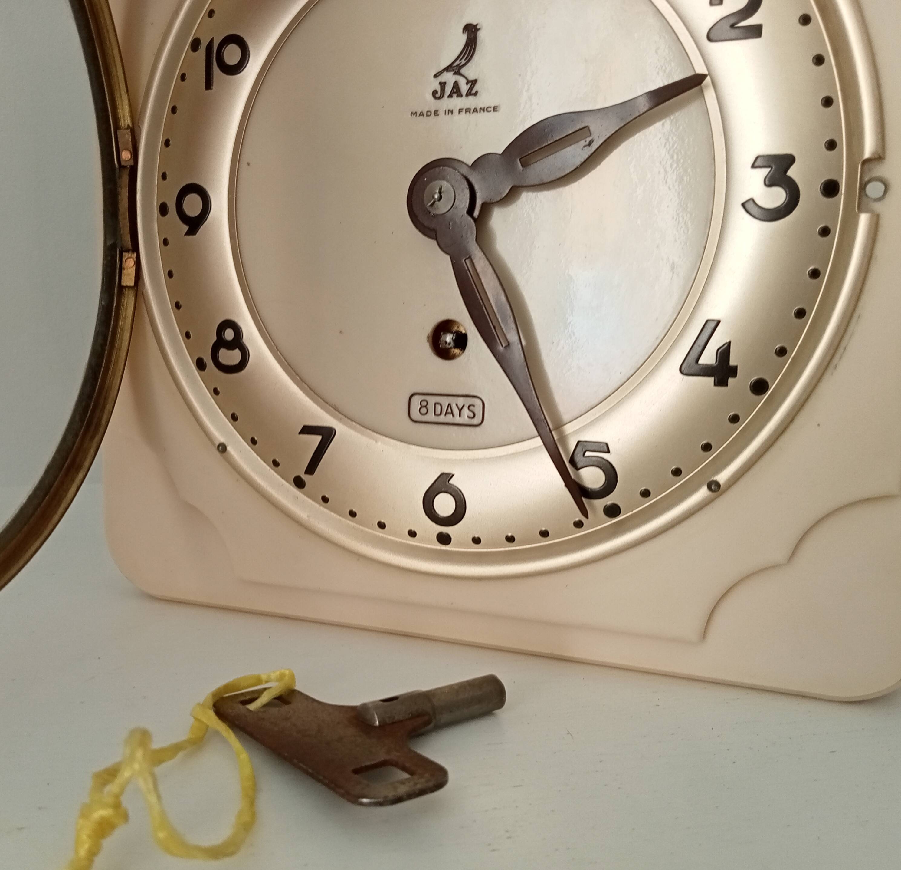 Vintage Jazz bakelite wall clock from the 50s