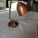Old copper desk lamp