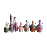 Lot of 7 scoubidou bottles