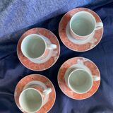 Tasses et sous-tasses à café Villeroy et Boch modèle Siena