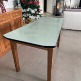 Formica and wood kitchen table