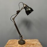 Early model Rademacher table lamp with black enamel shade