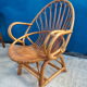 Fauteuil rotin coquille adulte