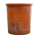 Vintage pot in glazed terracotta
