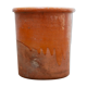 Vintage pot in glazed terracotta