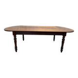 Louis Philippe mahogany farm table with flaps