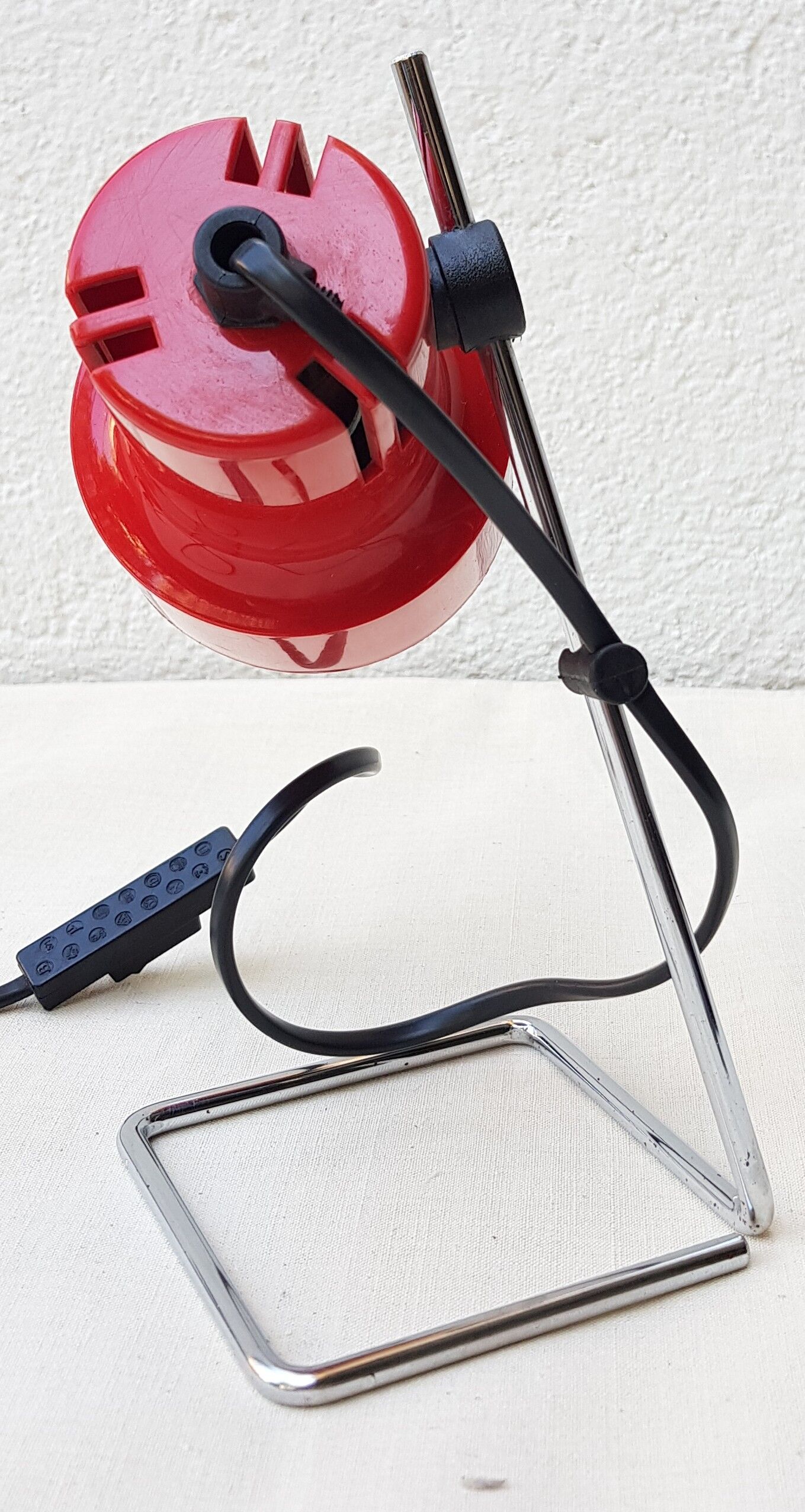 Lampe de bureau 80's rouge