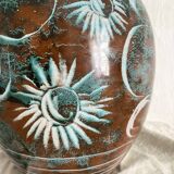 Handmade ceramic vase by Mongolfier, signed Yvon Roy, 1960