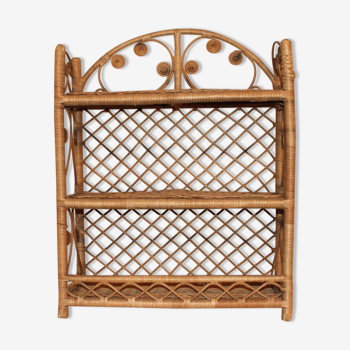 Shelf rattan peacock