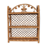 Shelf rattan peacock