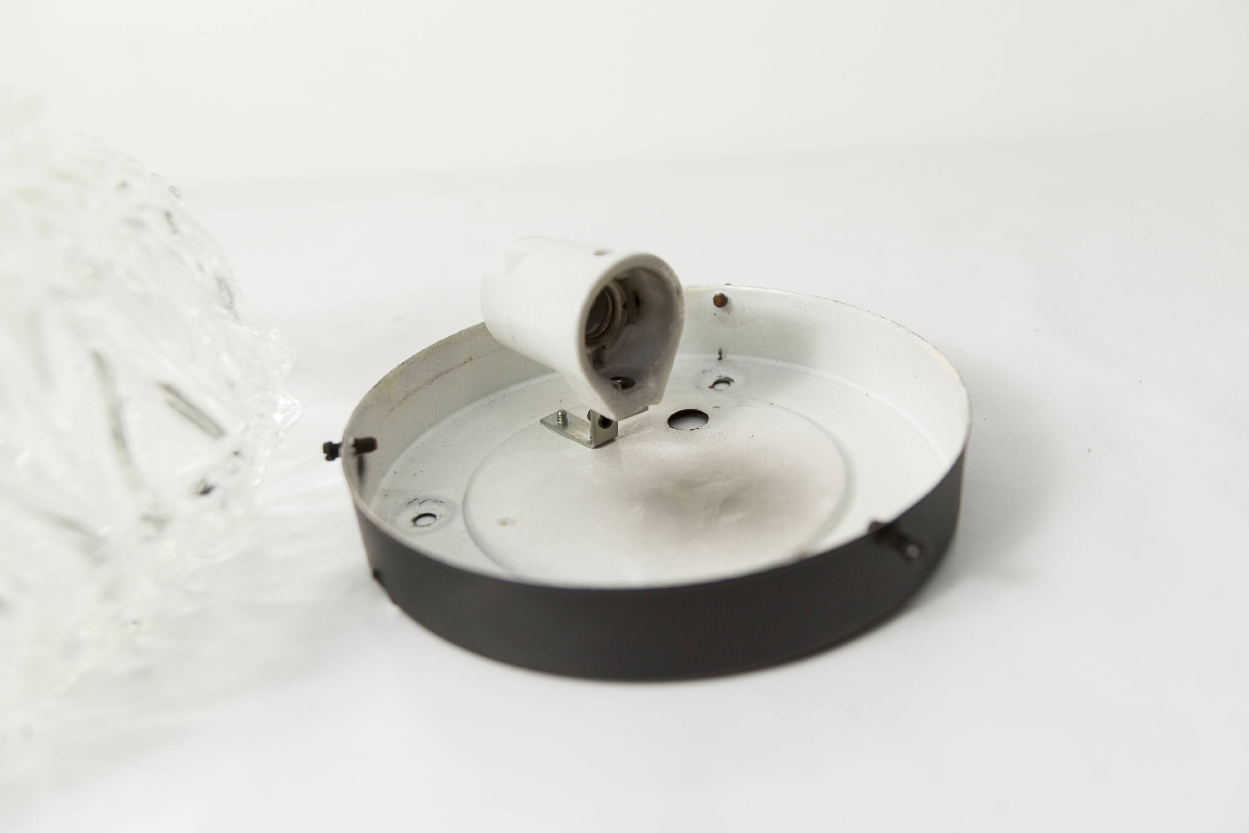 1960s floral round ceiling light