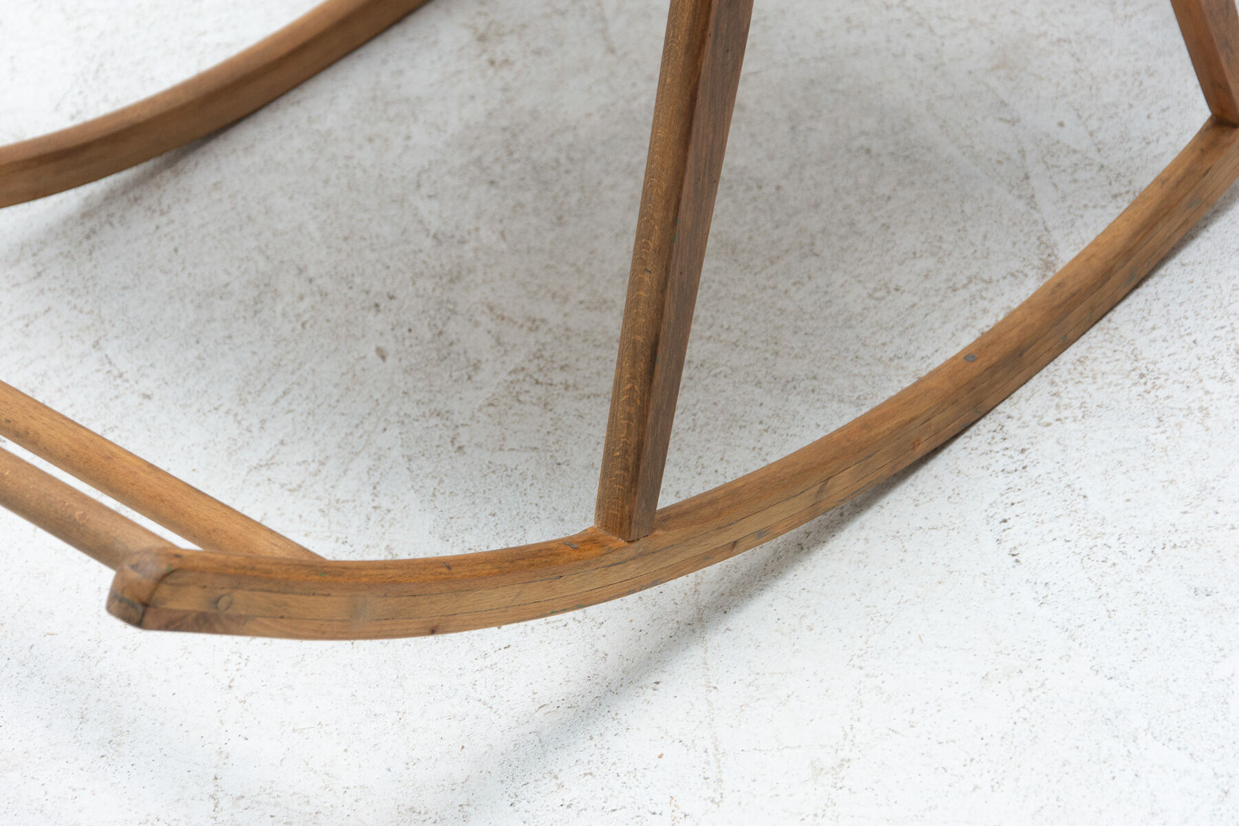 Mid century wicker rocking chair, czechoslovakia, 1960´s