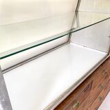 Old stainless steel window