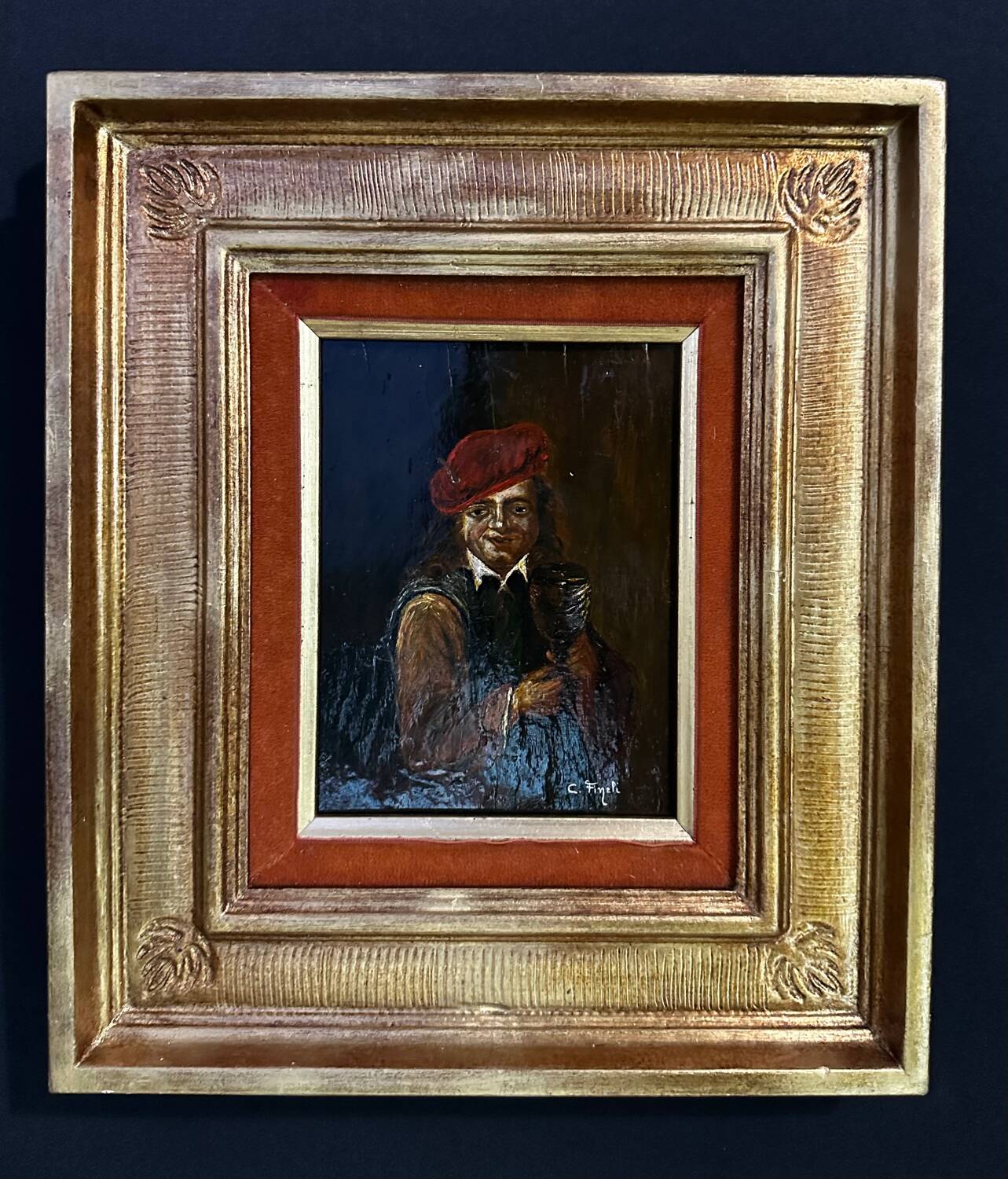 "Tronie" Portrait in a Beret - Dutch School of the 18th Century
