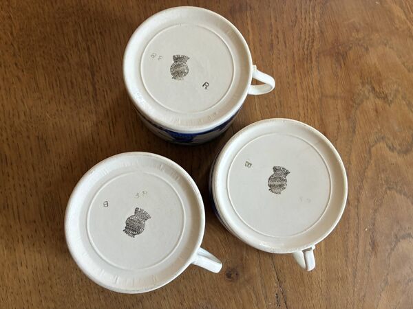 3 tasses anciennes Badonviller