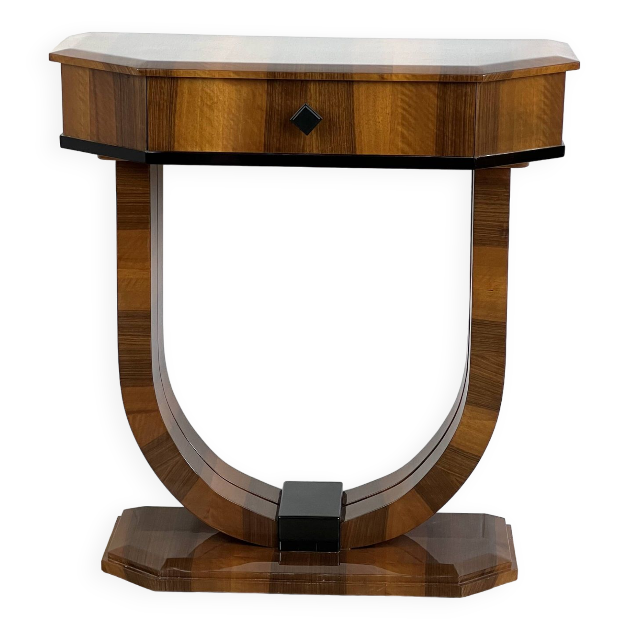Art Deco console in walnut - Stylized furniture manufacturer - Retroles