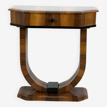 Art Deco console in walnut - Stylized furniture manufacturer - Retroles