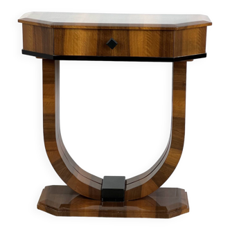 Art Deco console in walnut - Stylized furniture manufacturer - Retroles