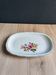 Vintage oval serving platter in white porcelain