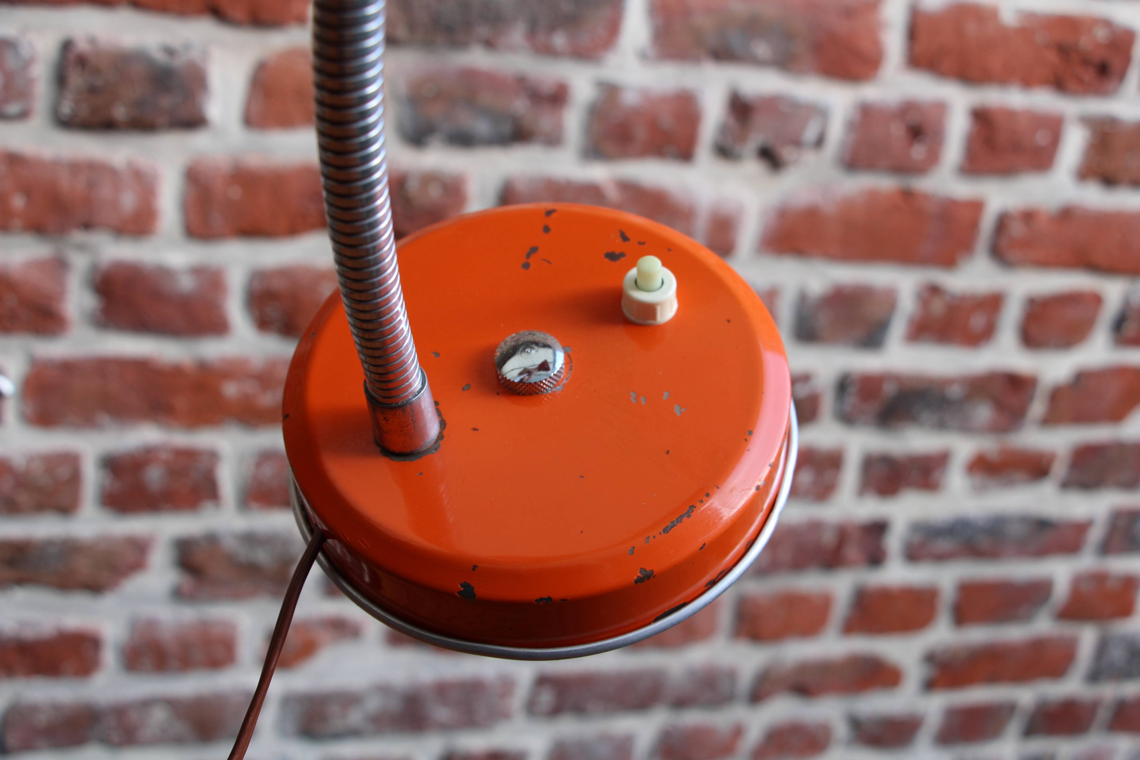 70's orange desk lamp