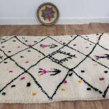 Handmade wool Berber rug 172 X 110 CM