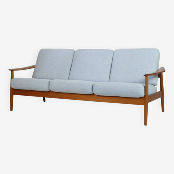 Canapé 3 places danois en teck par Arne Vodder 60er Vintage Mid-Century Design
