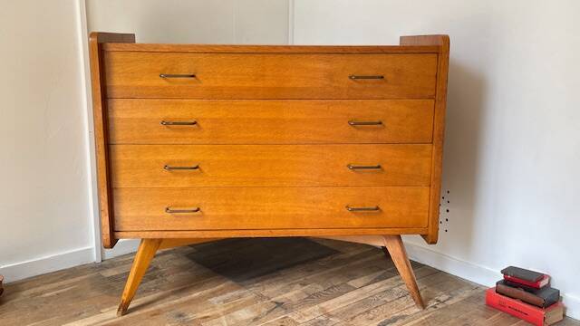 COMMODE Pieds Compas VINTAGE