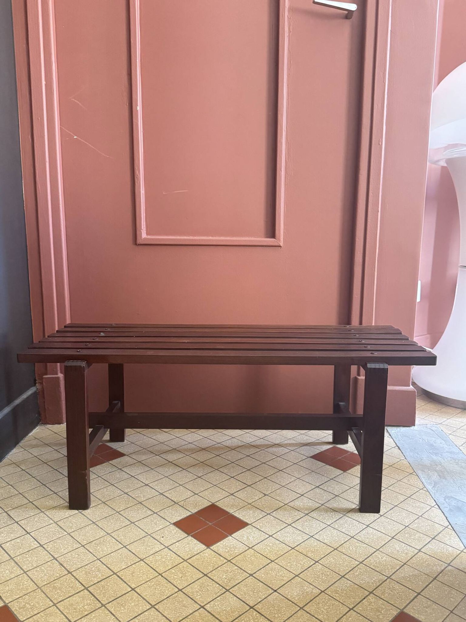 Banc en teck Ezio Longhi