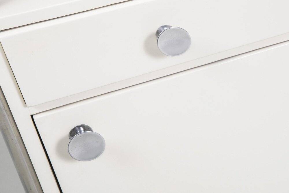 Bauhaus Bedside Tables in Chrome & Wood by Sab, Czech, 1930s, Set of 2