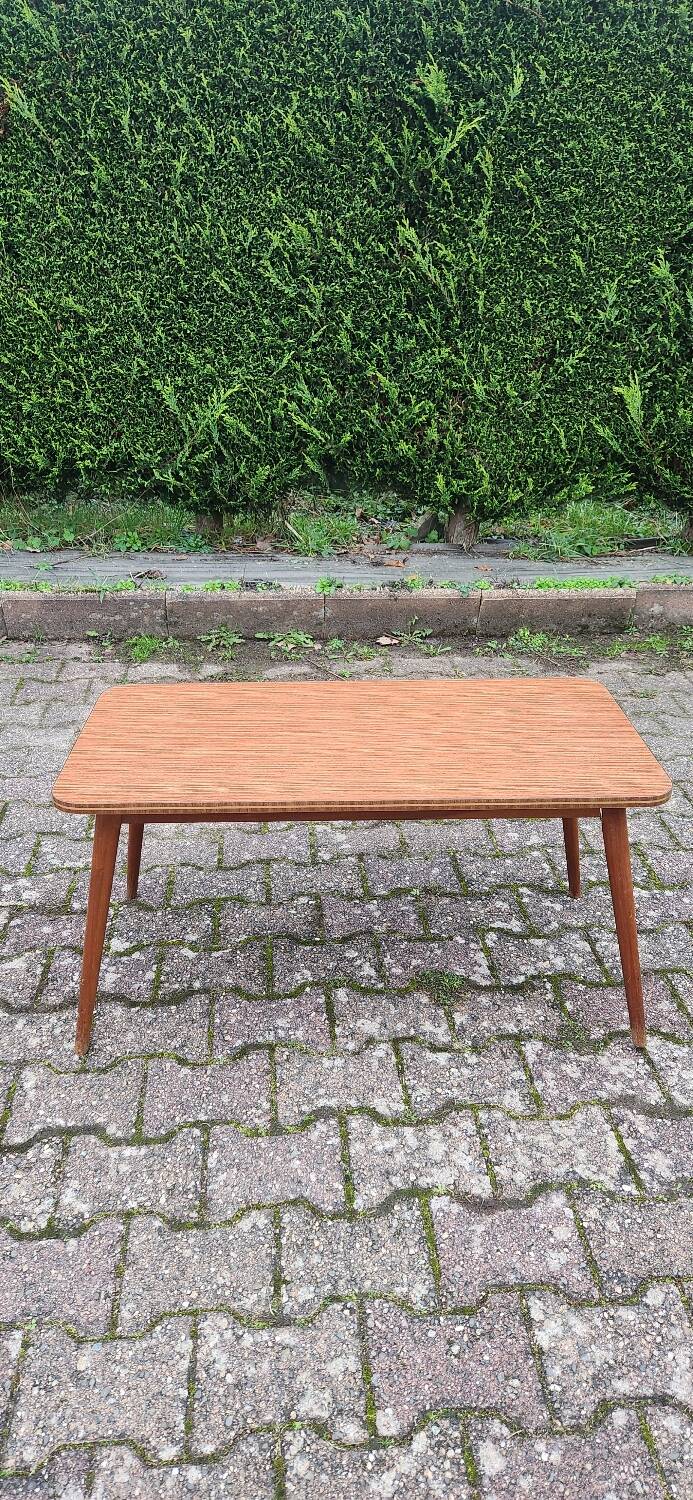 Table basse formica et bois massif