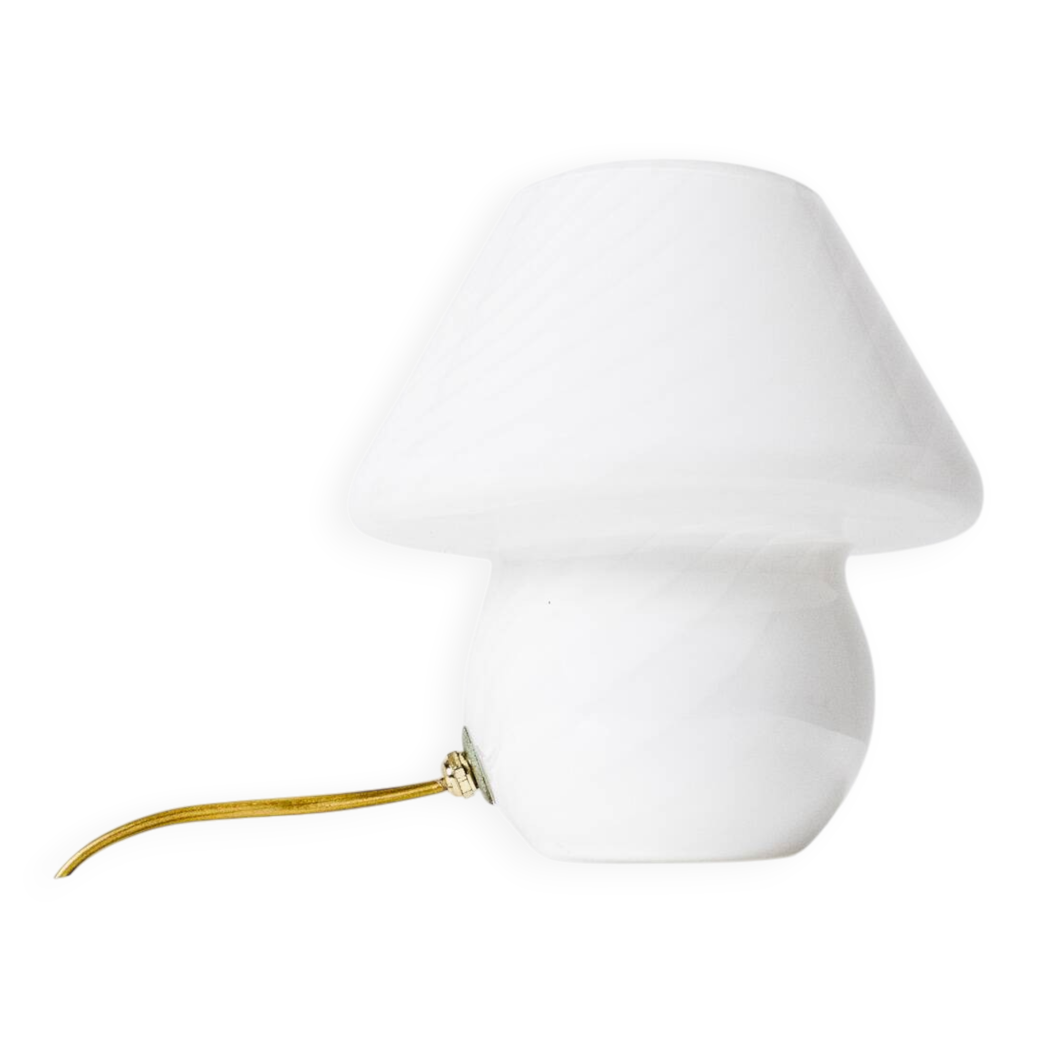 Set of 2 Mushroom Table Lamps by Venini for Mazzega, Italy, 1960s