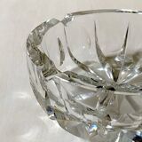 Large Saint Louis crystal ashtray or pocket emptier, ambassador model