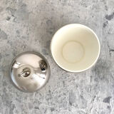 Vintage silver ice bucket apple