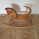 Vintage wooden rocking horse