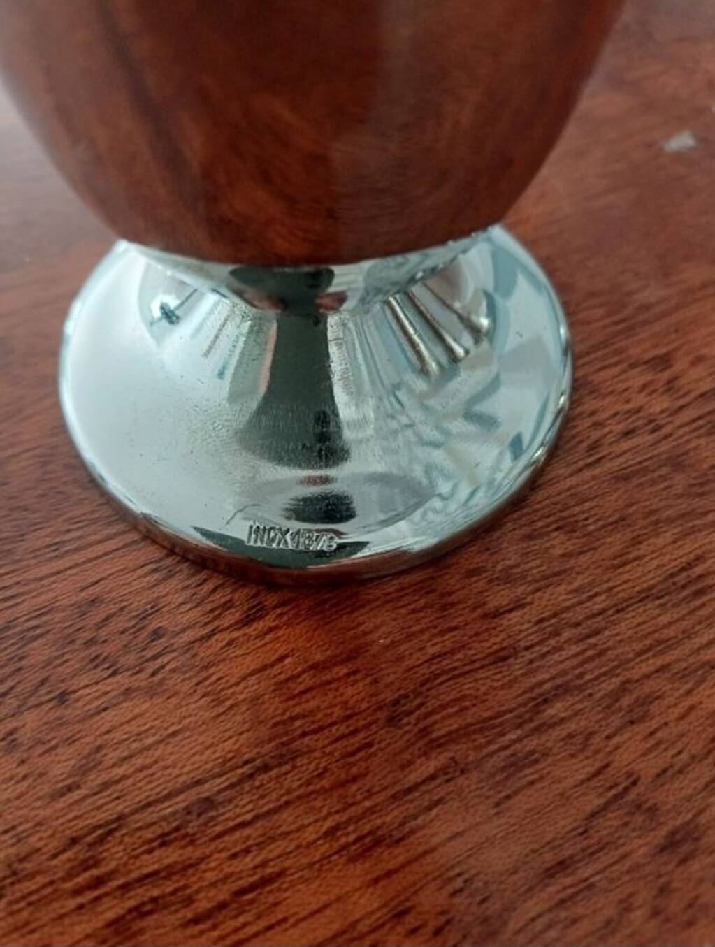 4 vintage stainless steel cups