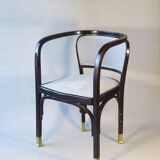 Armchair n°715 by Gustave Siegel for Kohn, 1905. Backhausen