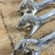 6 porte couteaux en métal forme de cheval