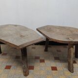 Pair of Vintage Tripod Low Stools